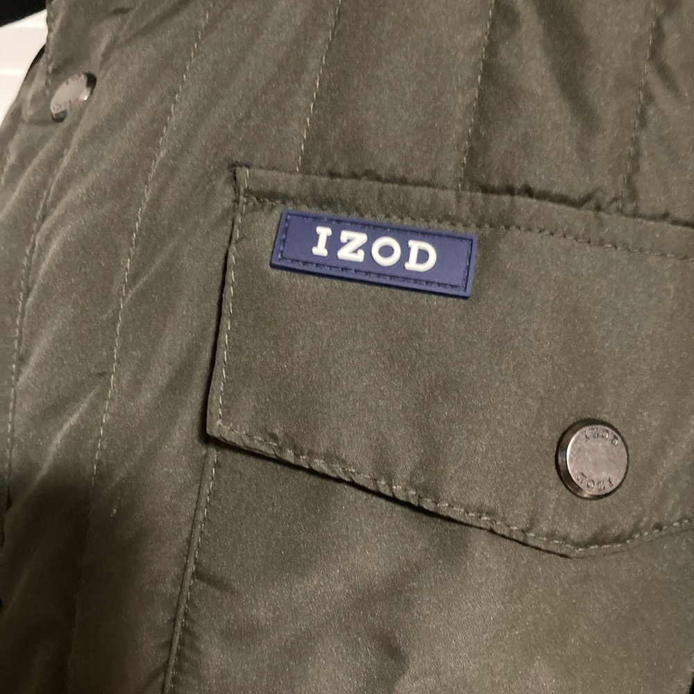 EC IZOD Quilted Pattern Shade of Olive Jacket Plus Size  3XL/3TG - Picture 9 of 14
